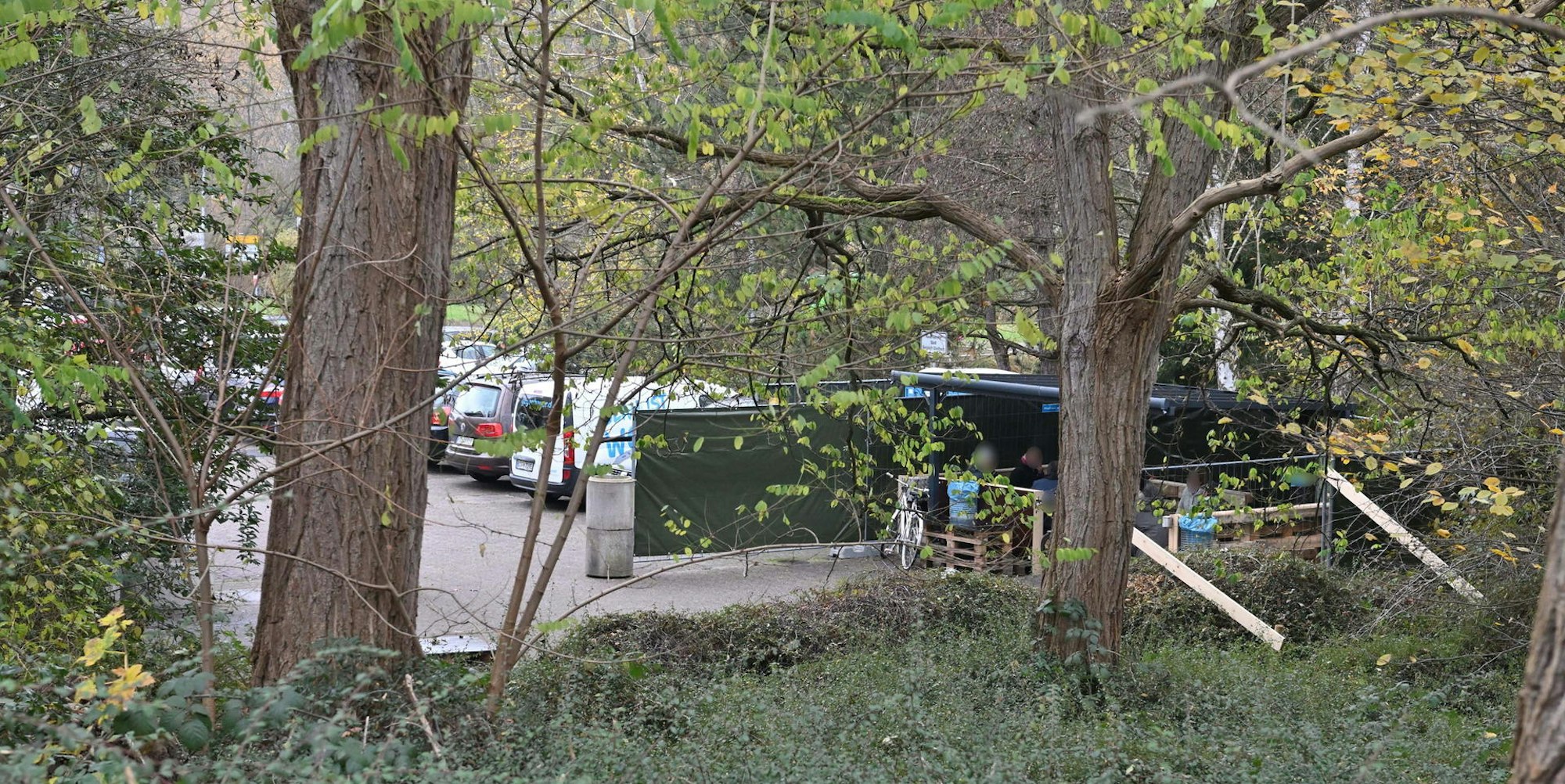 Obdachlose Zweitplatz Parkplatz Schnabelsmühle 161121