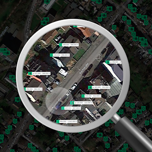 Scoperty-Grafik mit Lupe