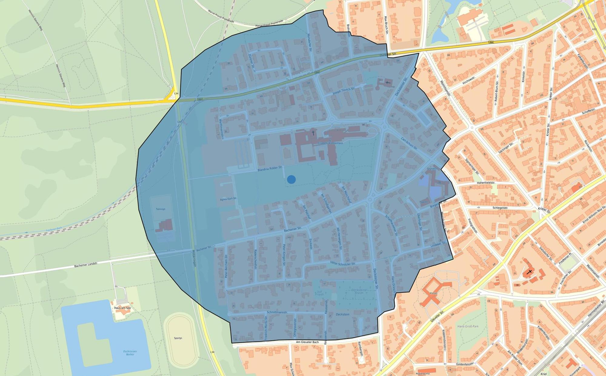 Evakuierung in Köln-Lindenthal