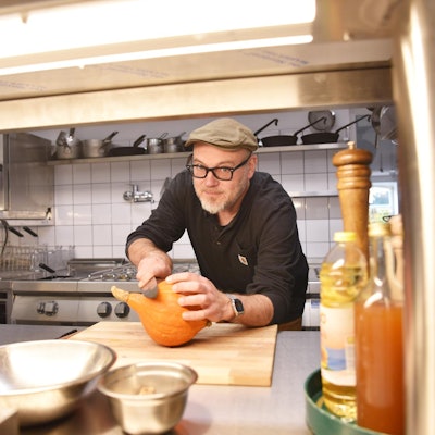 Andreas "Recky" Reck in seiner neuen Küche