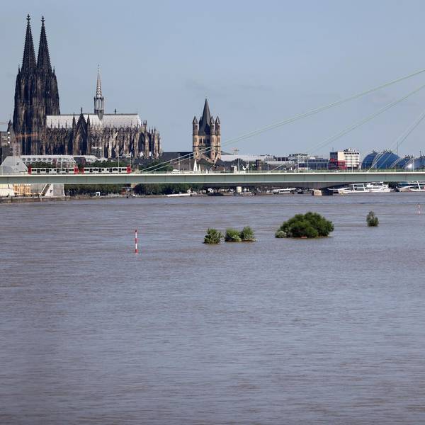 Foto Hochwasser-Szenario Köln
