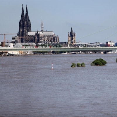 Foto Hochwasser-Szenario Köln