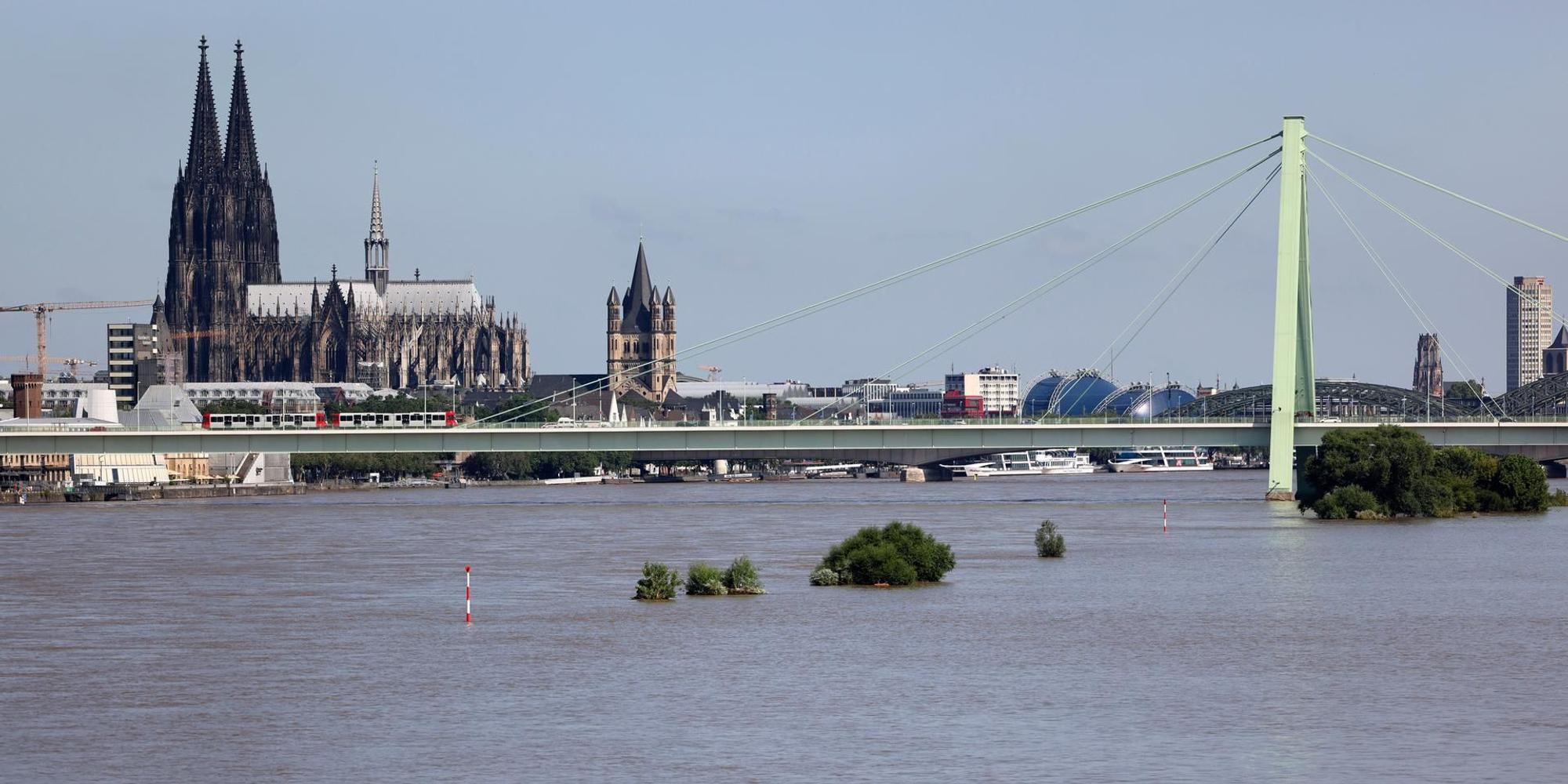 Foto Hochwasser-Szenario Köln