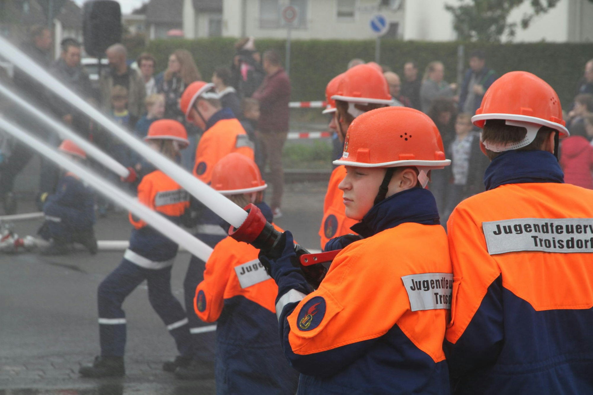 Feuerwehrübung Schlauch