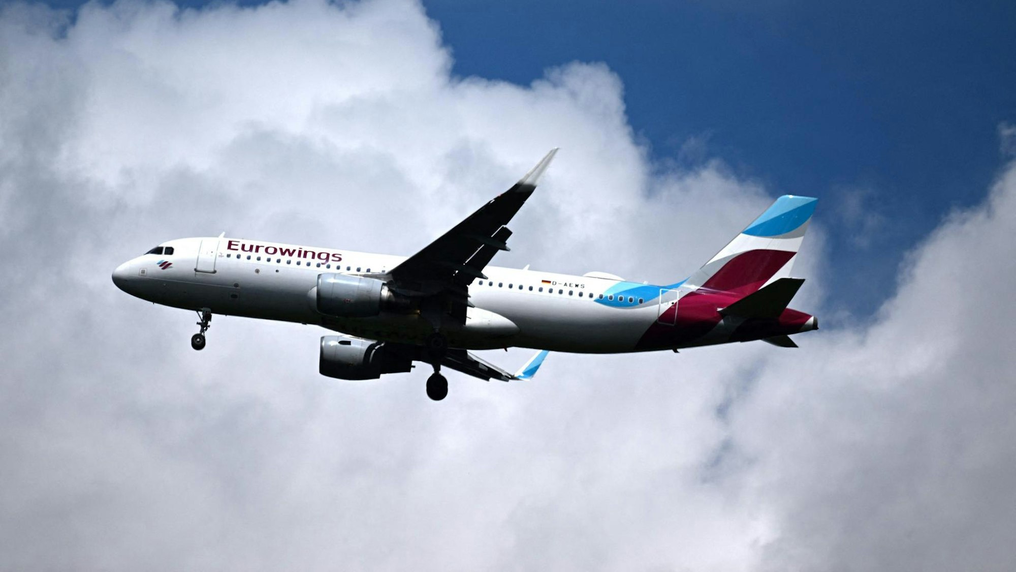 Eurowings Airbus beim Start.