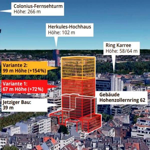 Grafik Hochhaus am Friesenplatz