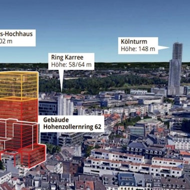 Grafik Hochhaus am Friesenplatz