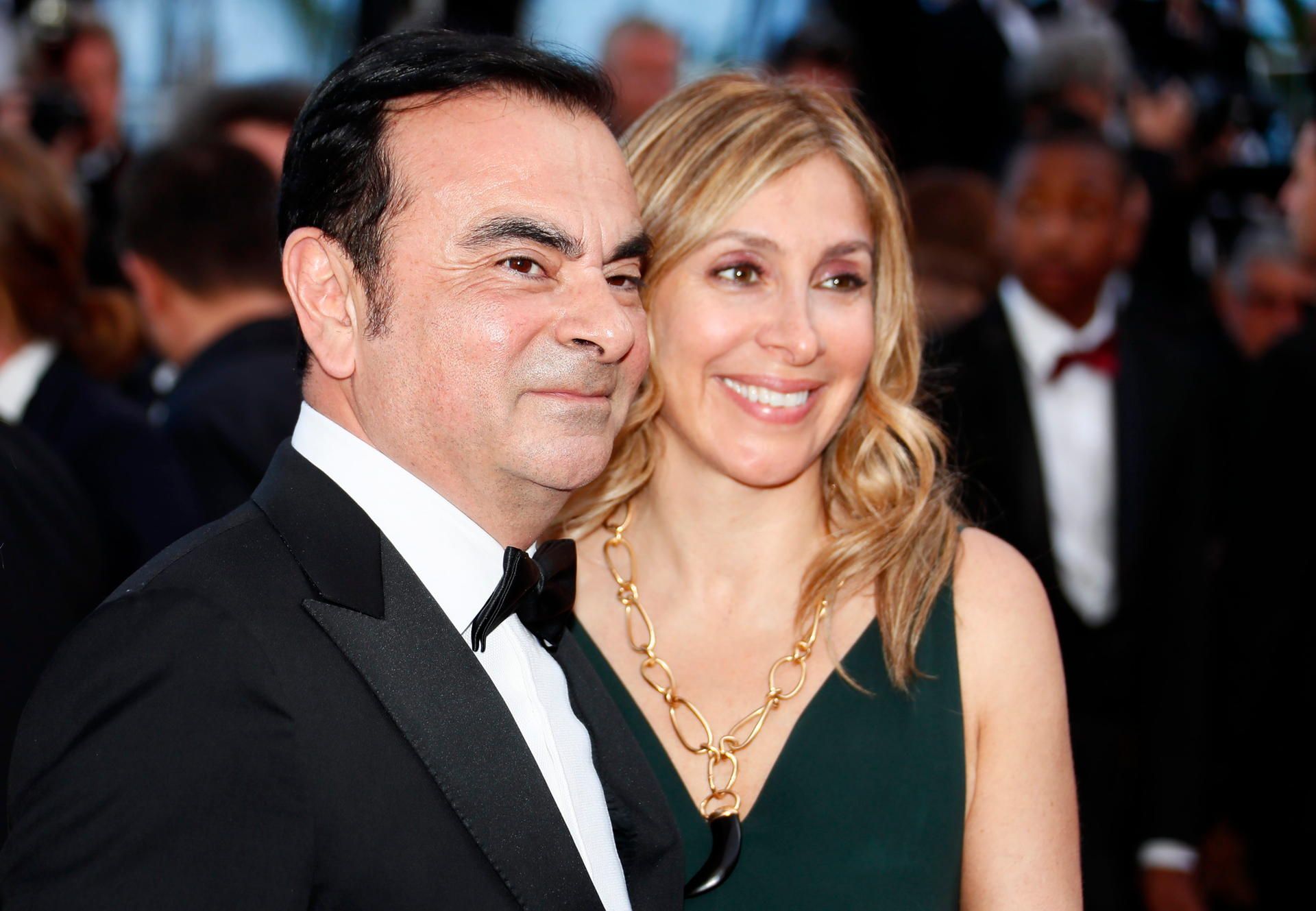 Ghosn und Carole dpa