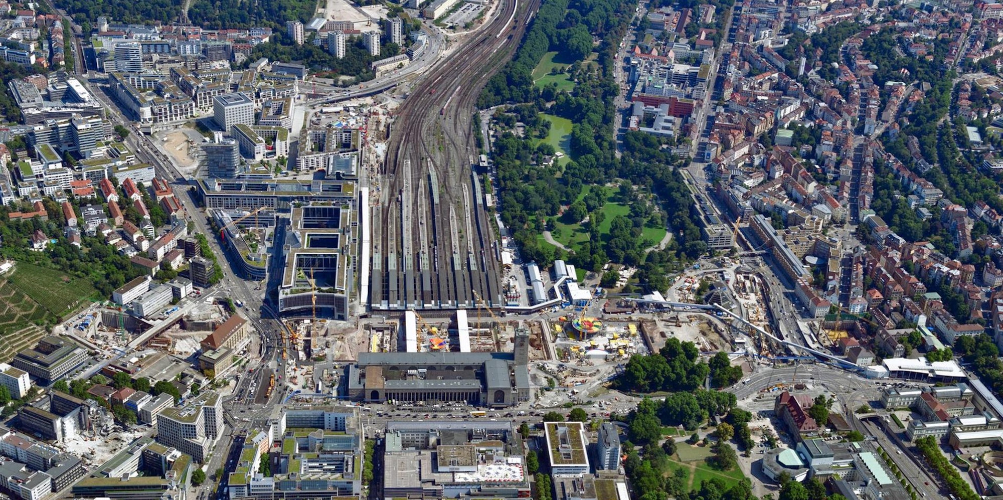 stuttgart 21 luftaufnahme