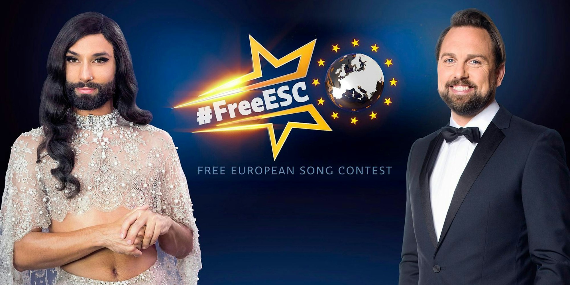 Conchita Wurst und Steven Gätjen