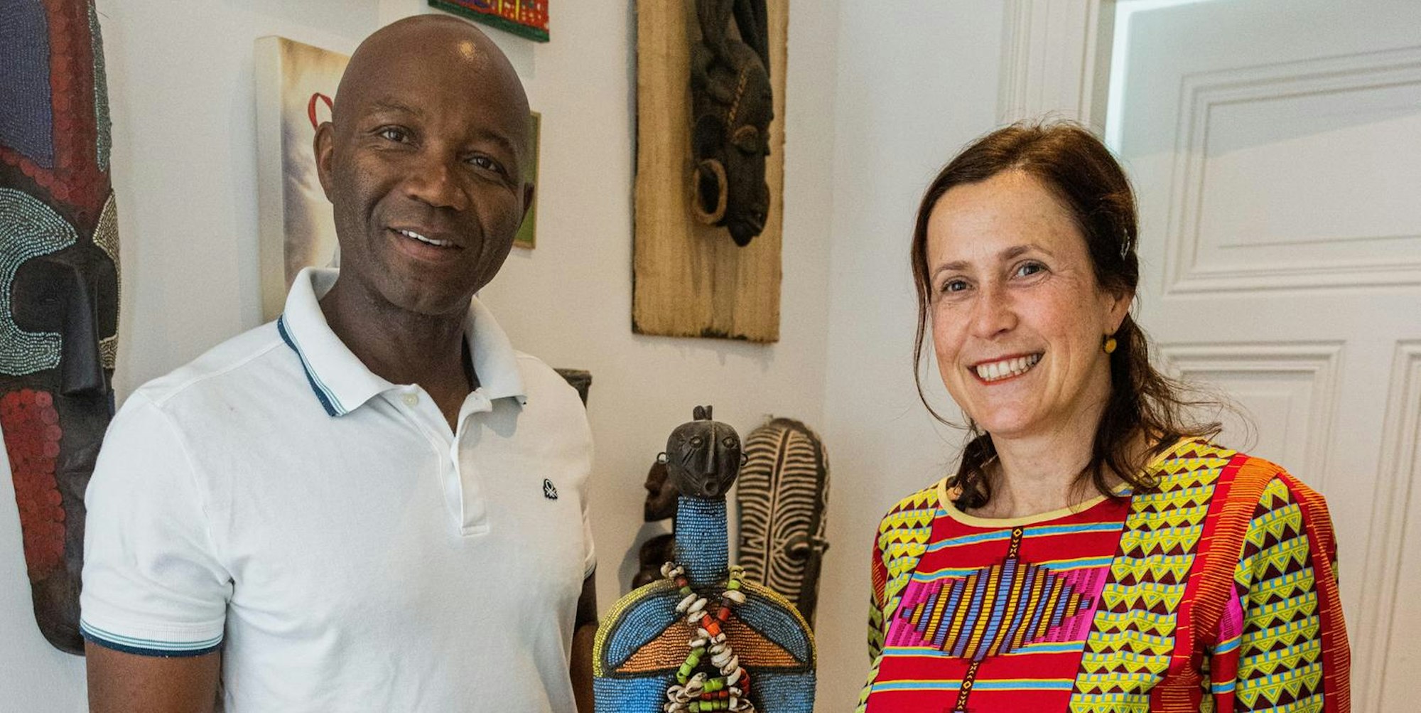 Cordelia Hoppe und Ibrahim Touré