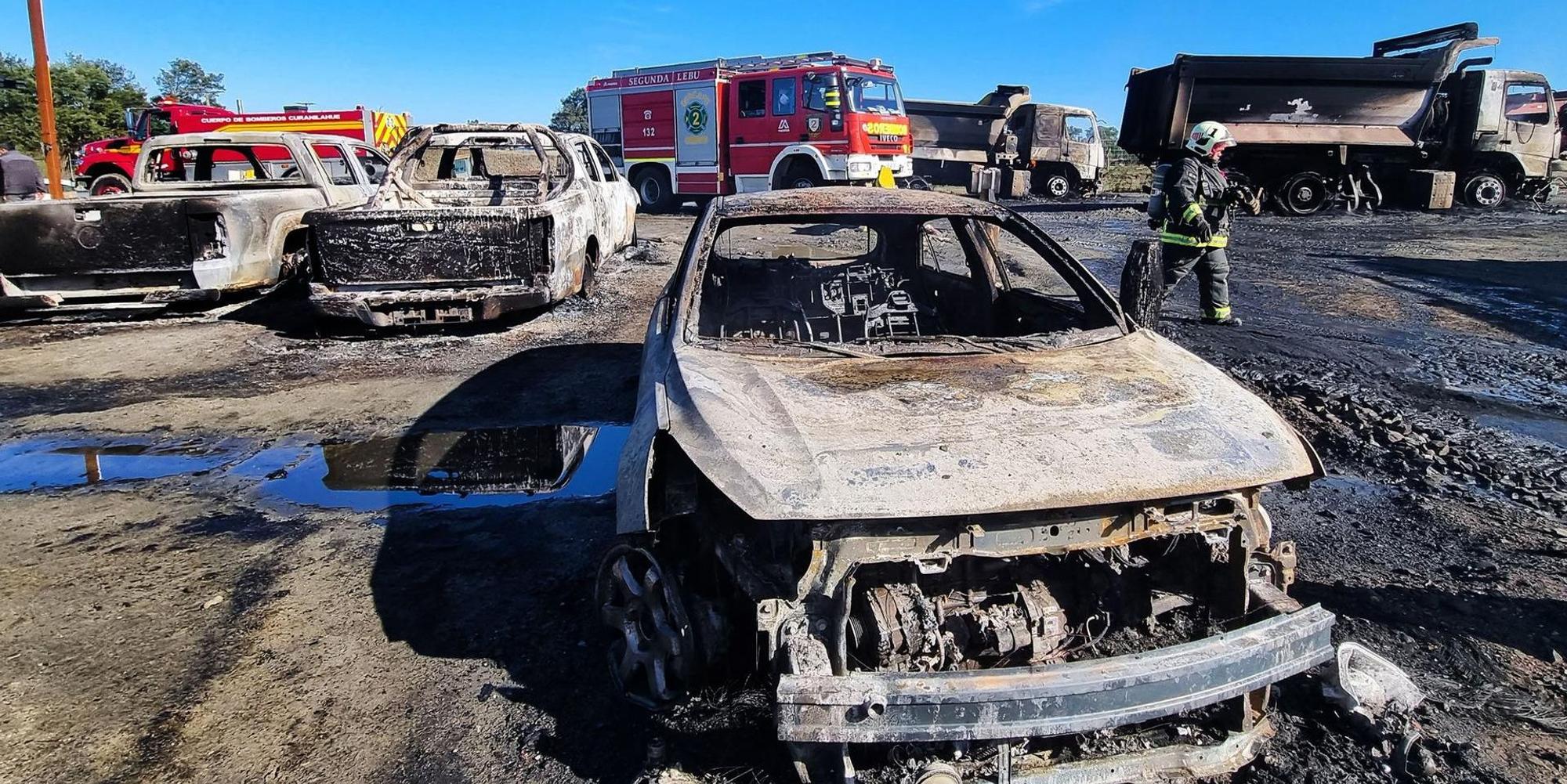 Brandanschlag LKW Chile 280422