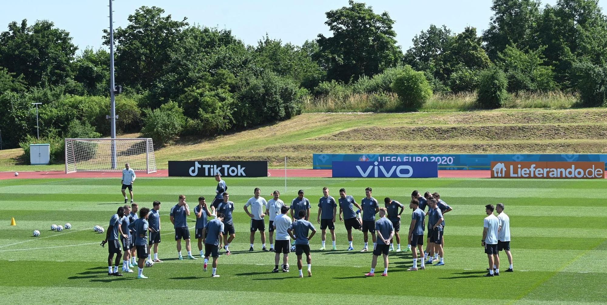 Training der deutschen Mannschaft
