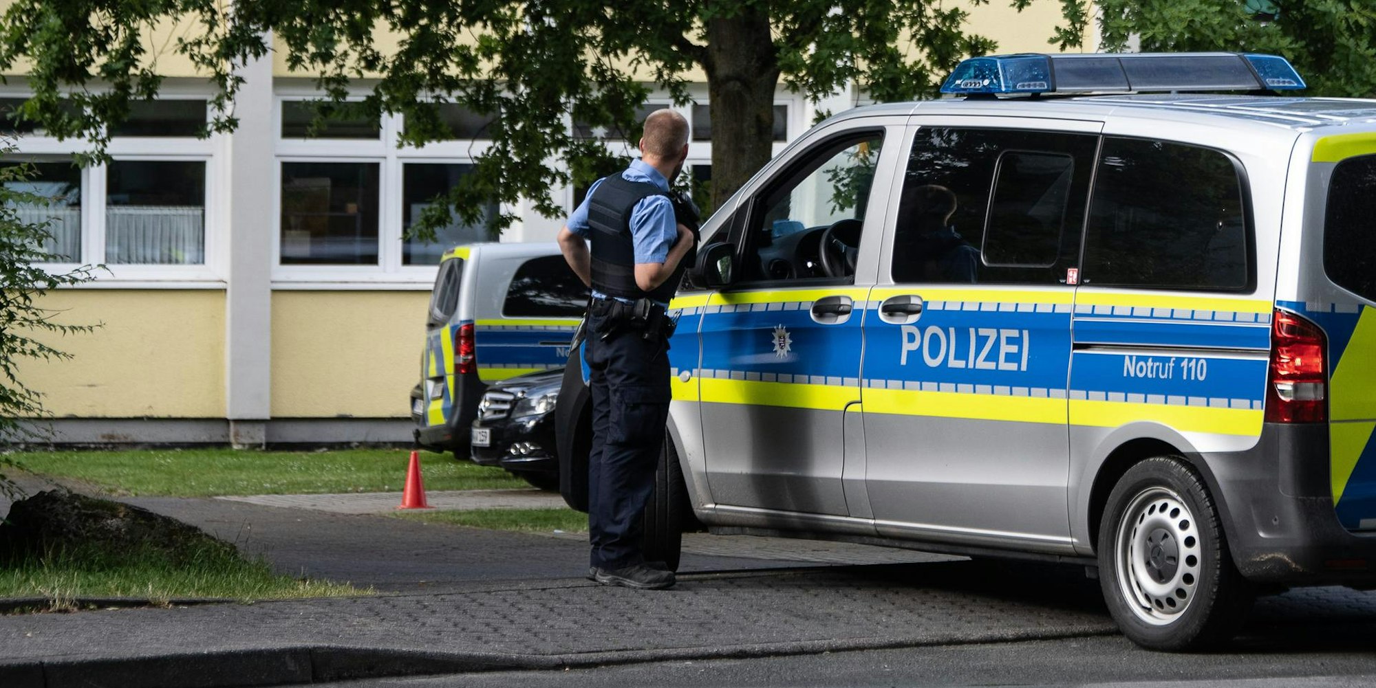 Polizeiwagen Straße