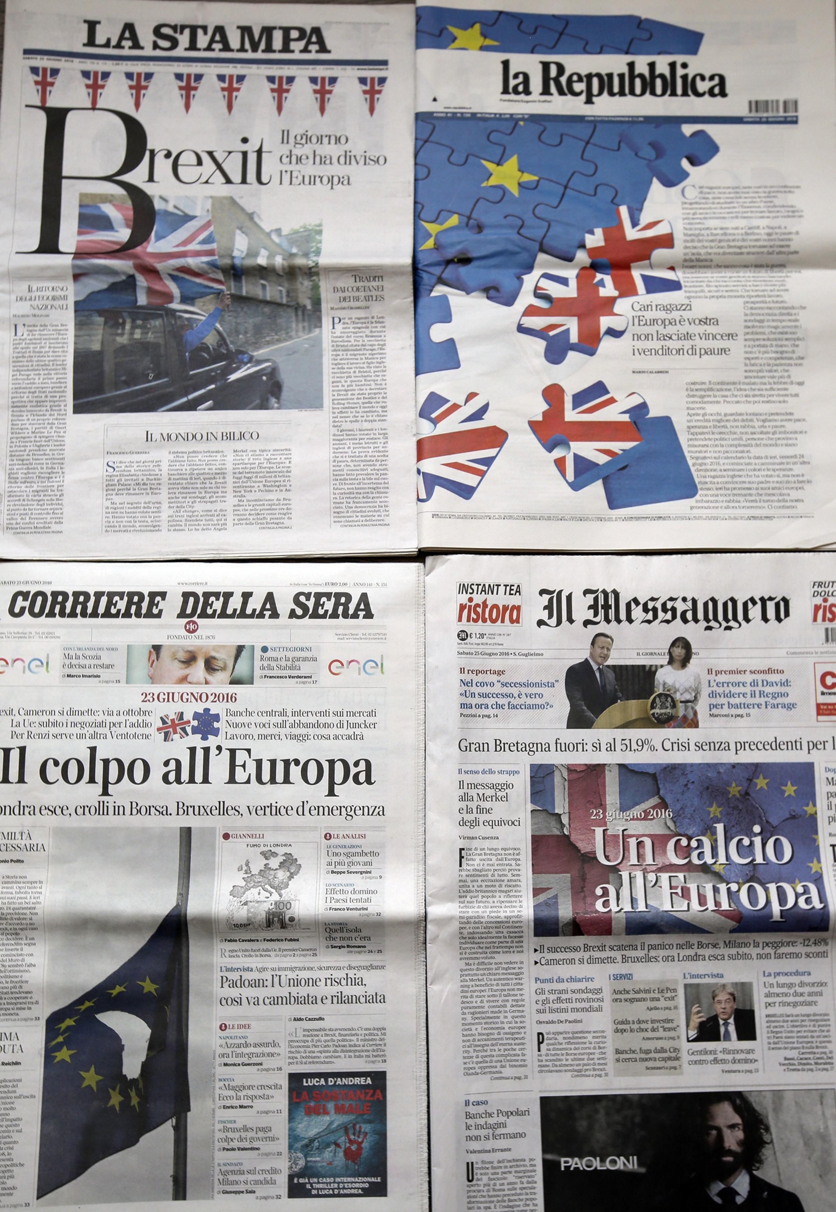Zeitungen Brexit 2