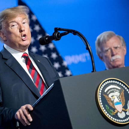 John Bolton und Donald Trump