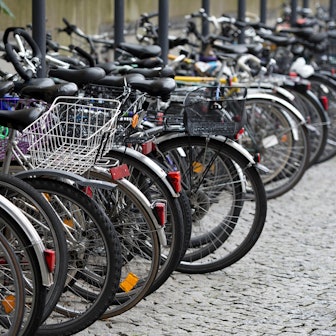 Abgestellte Fahrräder