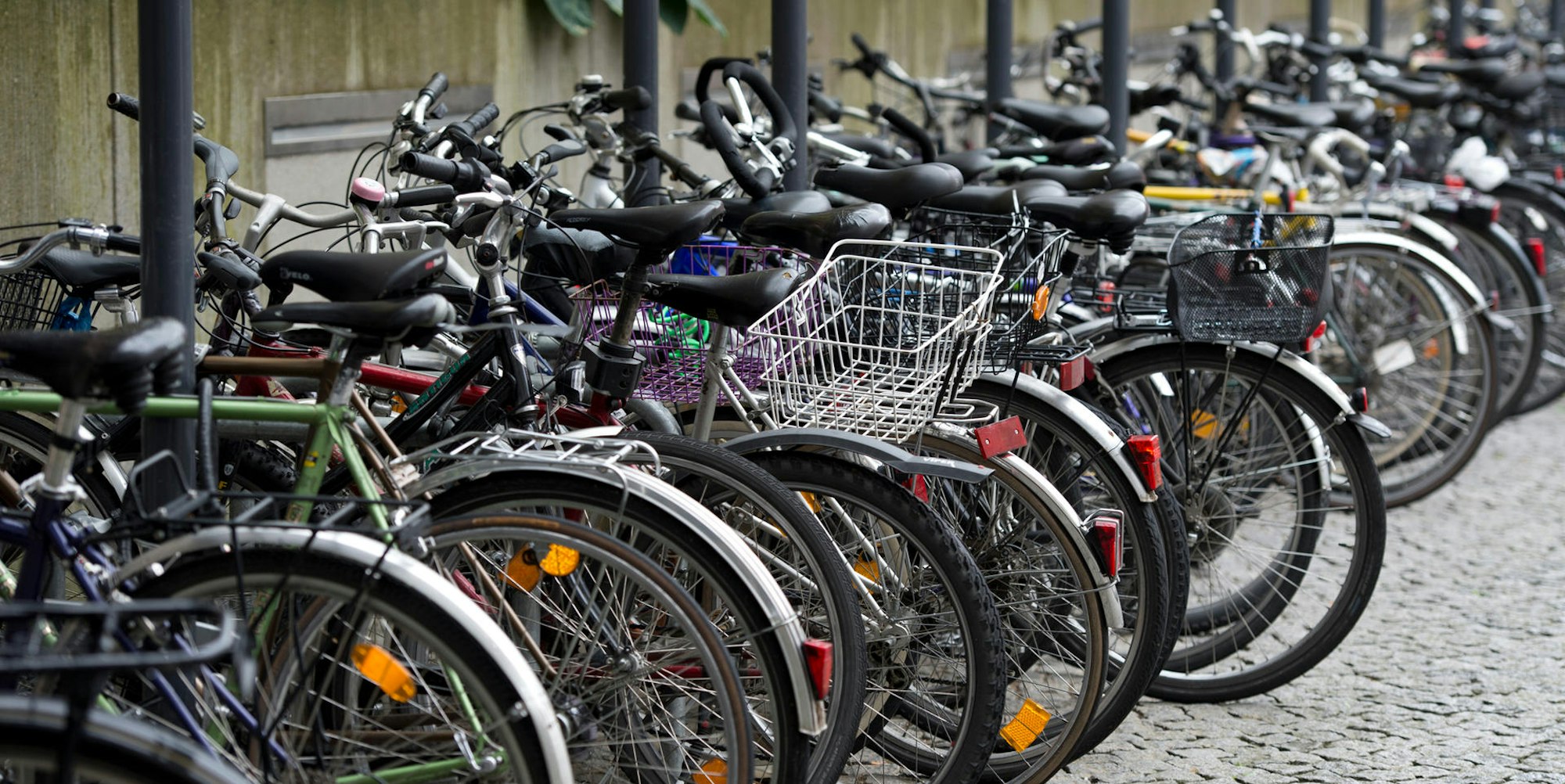 Abgestellte Fahrräder