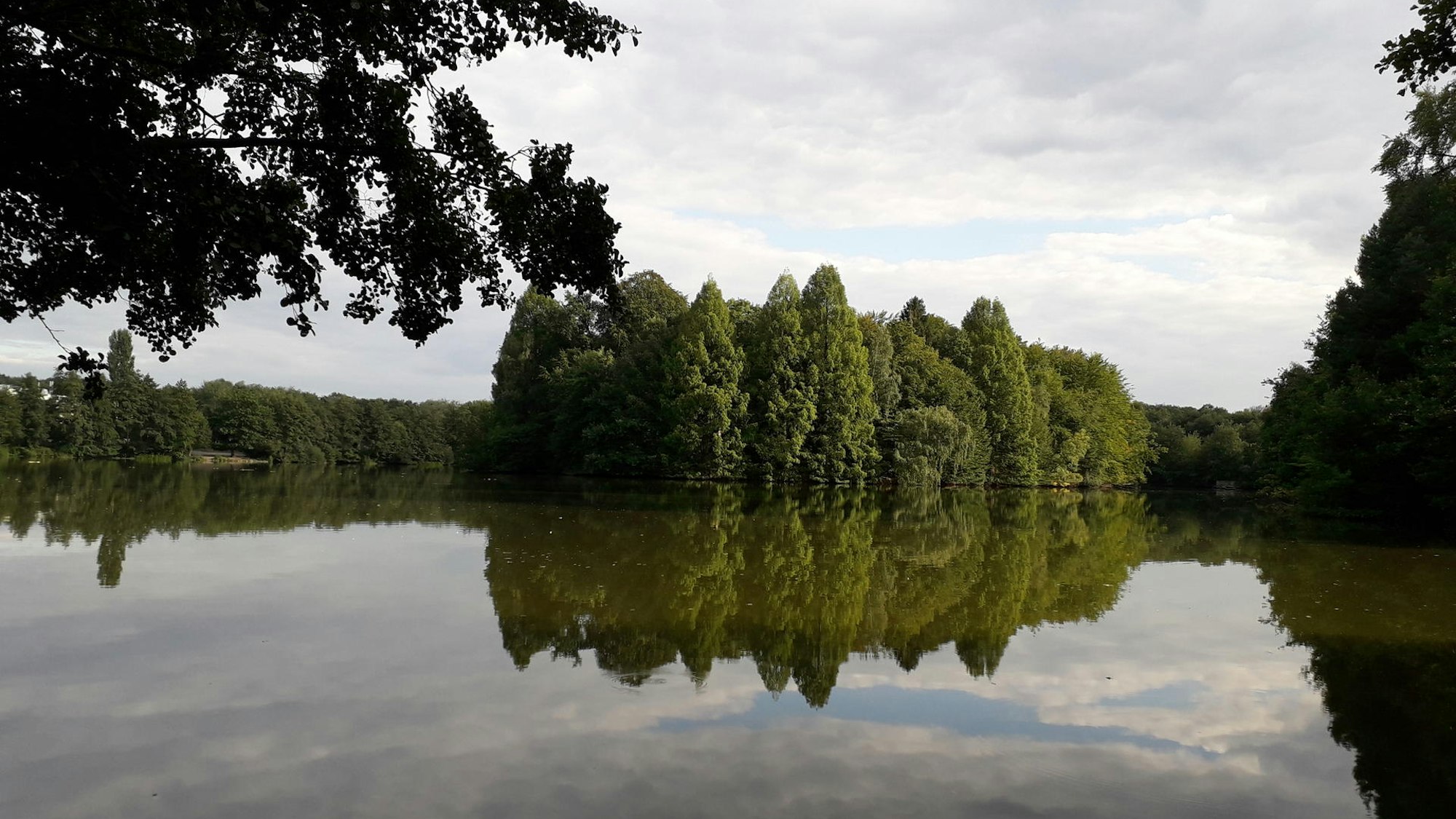 Der See Saaler Mühle in Bergisch Gladbach.