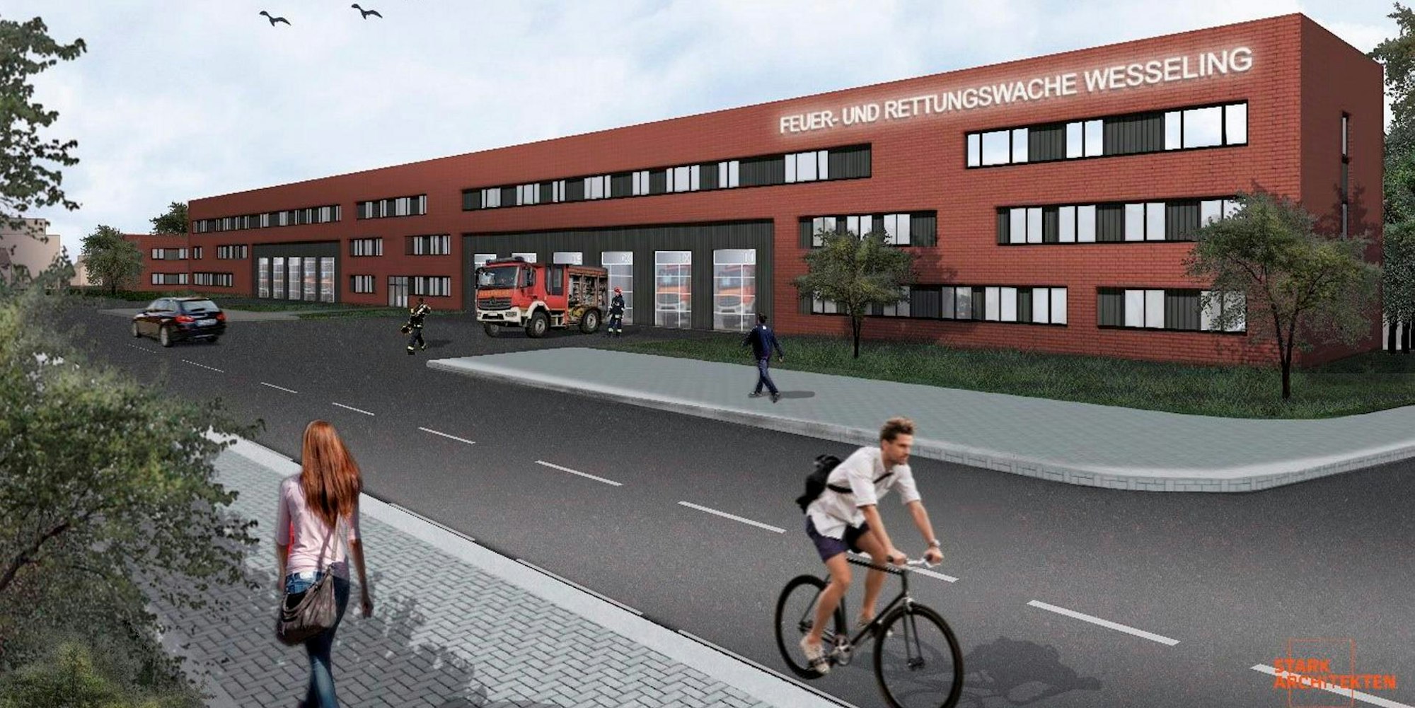 Pläne Feuerwache Wesseling