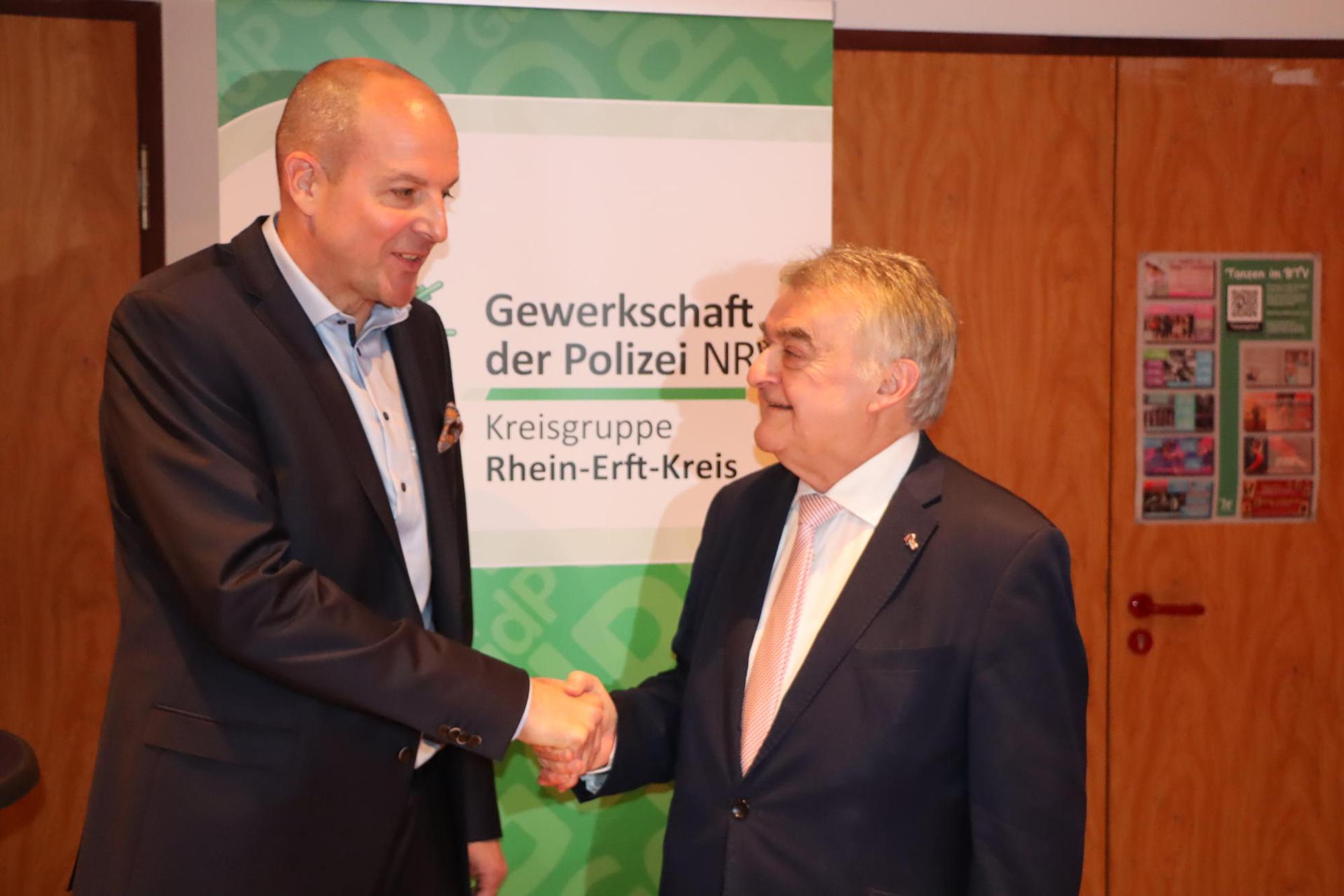 Polizeifest Brühl: Herbert Reul und Thomas Stotzem