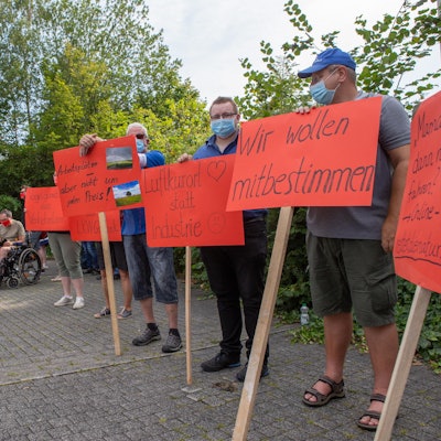 Protestaktion in Nümbrecht