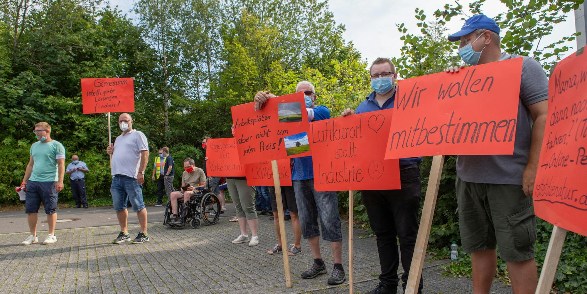 Protestaktion in Nümbrecht