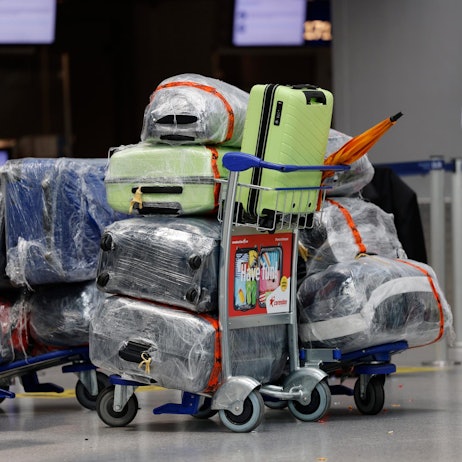 Koffer am Airport Düsseldorf