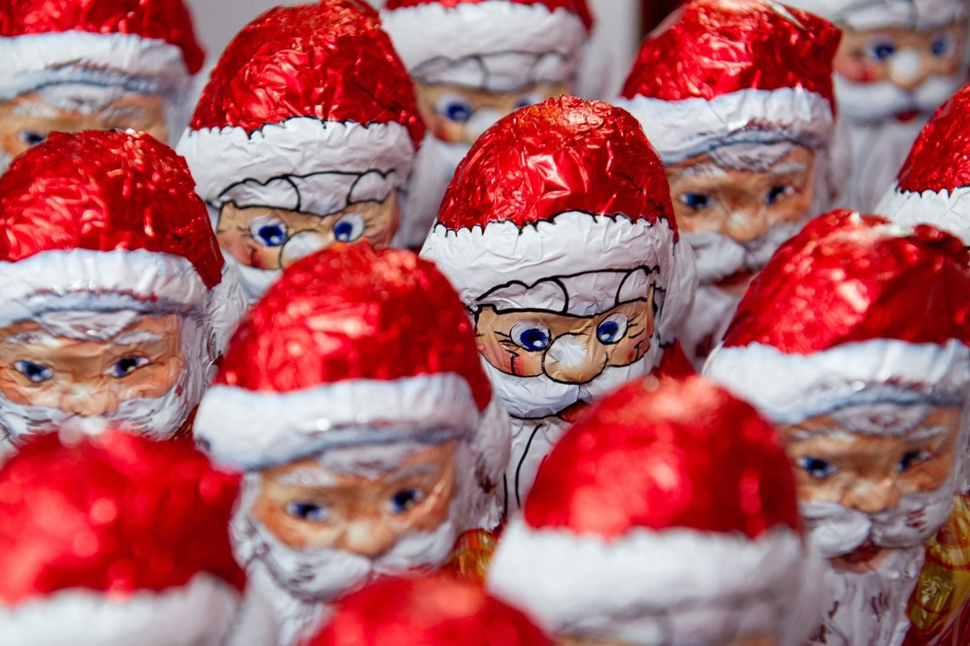 Schoko Weihnachtsmänner