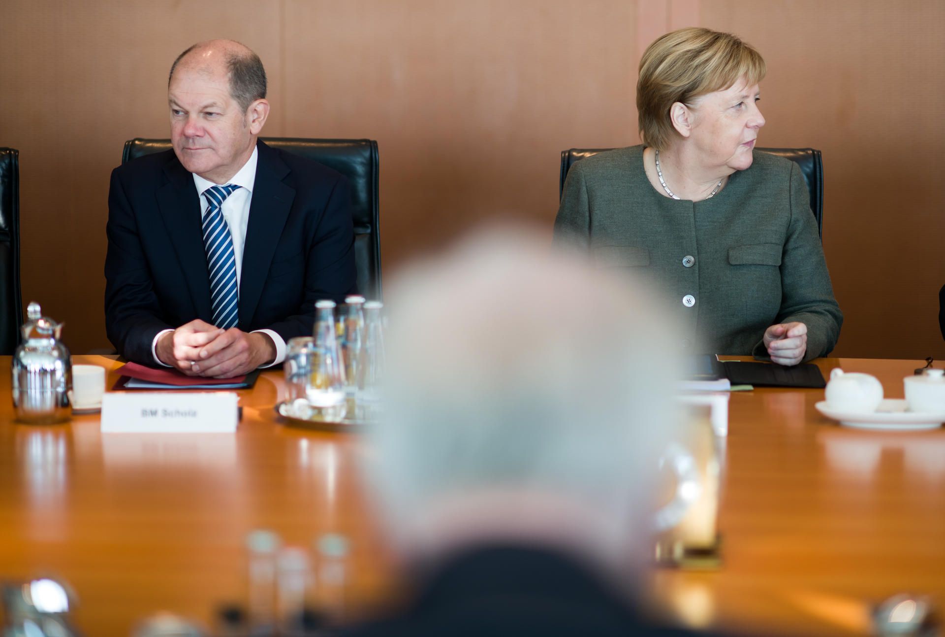 scholz und merkel