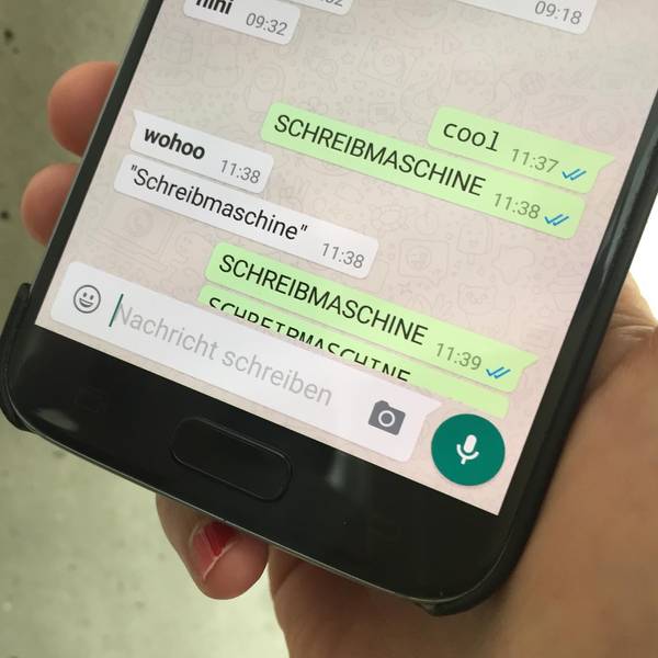 Whatsapp_BildKonversation verschiedene Schriftarten