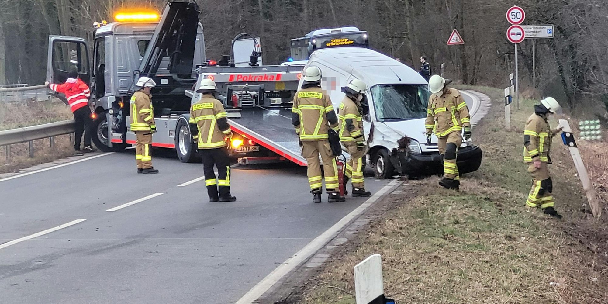 Unfall im Muhlenpark bei Mechern