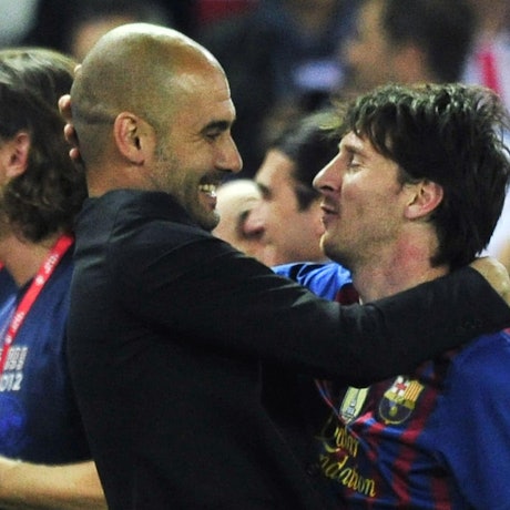 Messi Guardiola afp