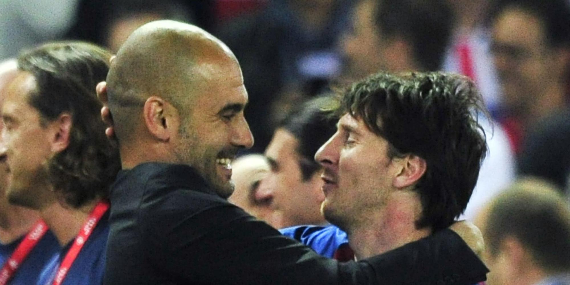 Messi Guardiola afp