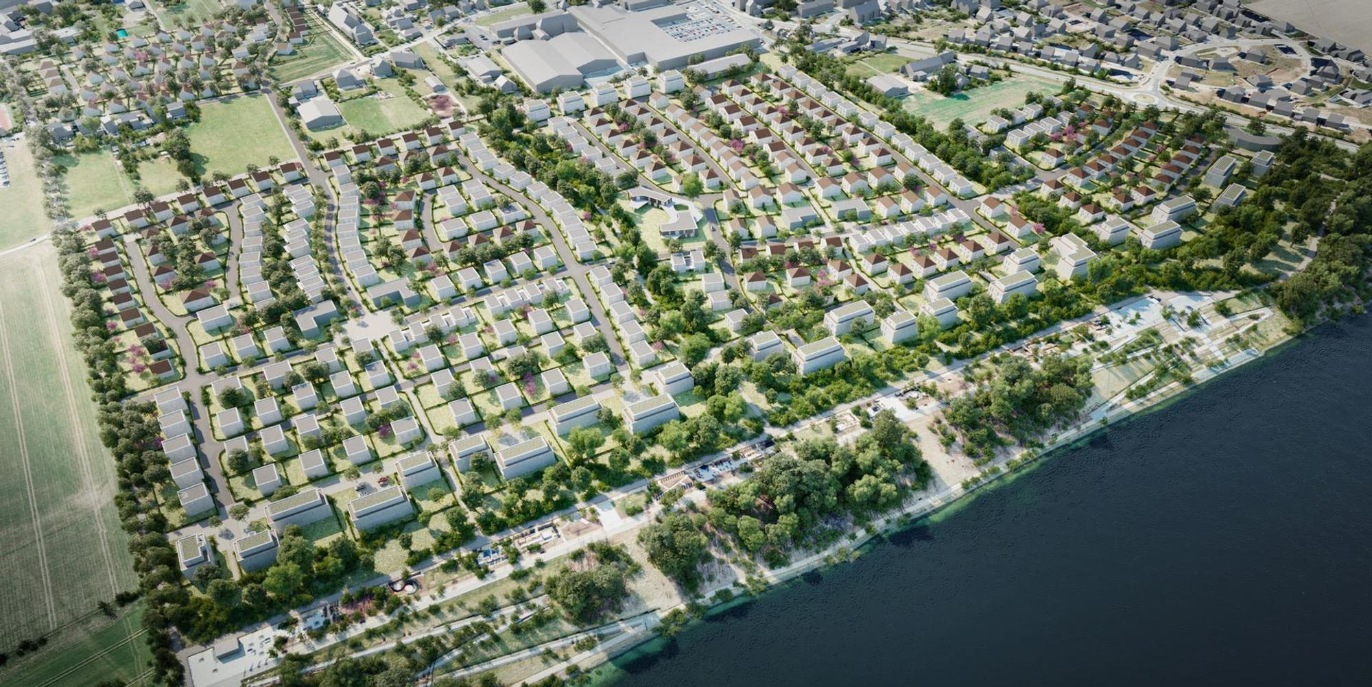 Seeterrassen Konzept Birdseye