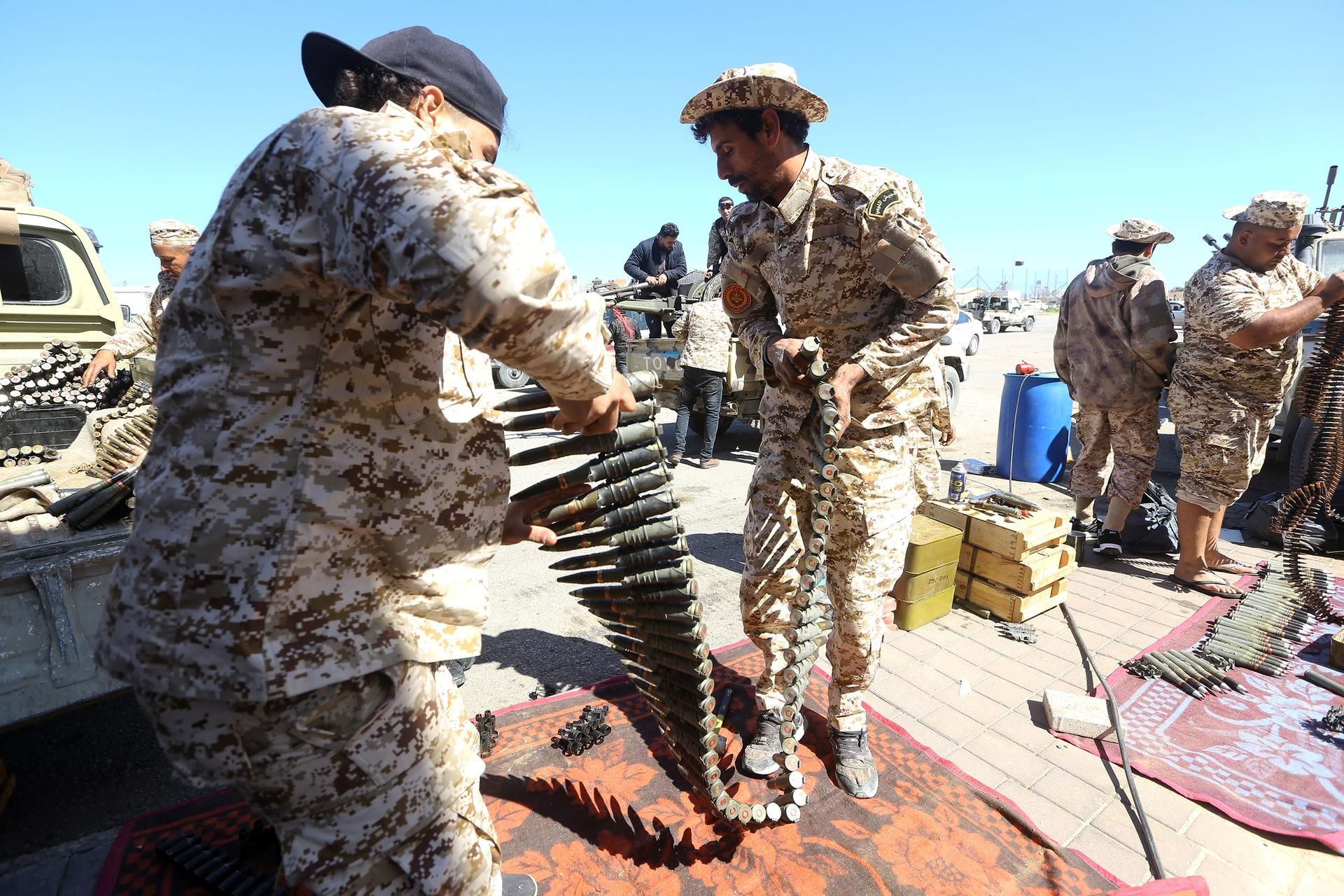 Libysche Kämpfer 090419