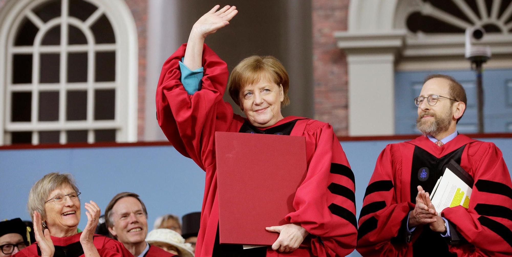 Merkel dpa Havard