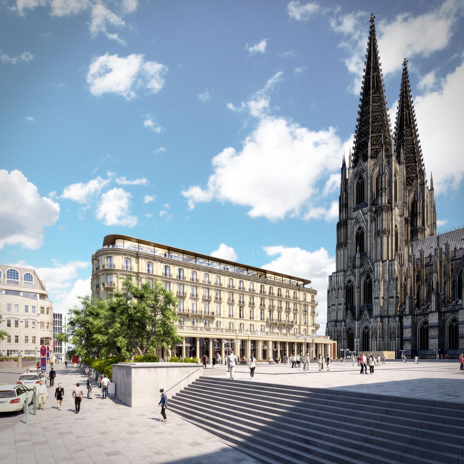 Dom Hotel Köln Visualisierung (1)