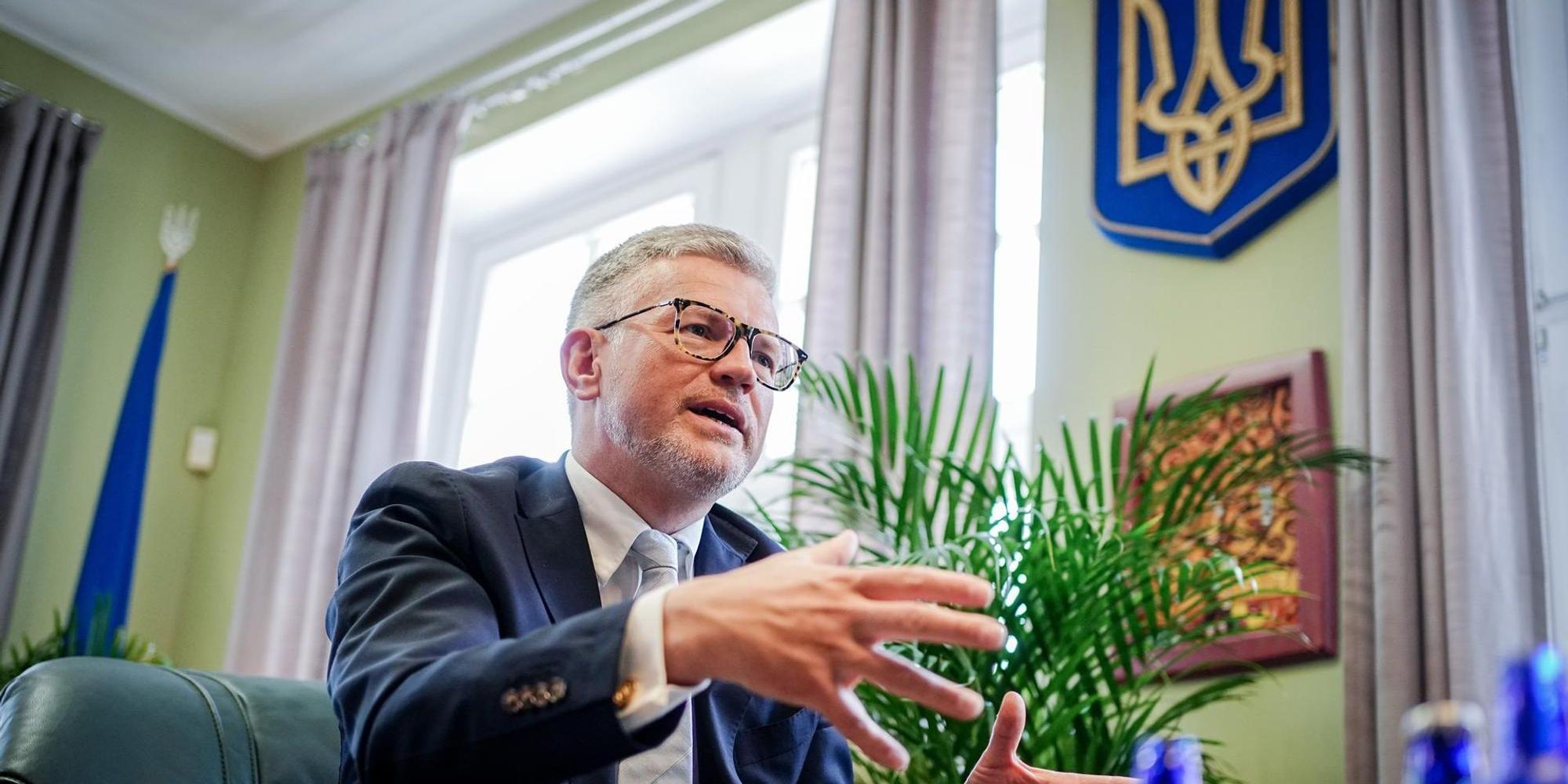 Melnyk in seinem Büro