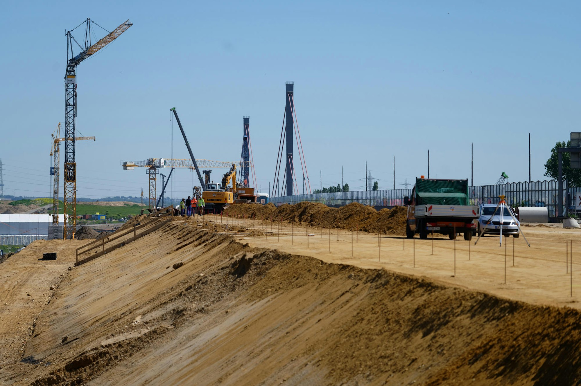 Bauarbeiten Leverkusener Brücke (1)
