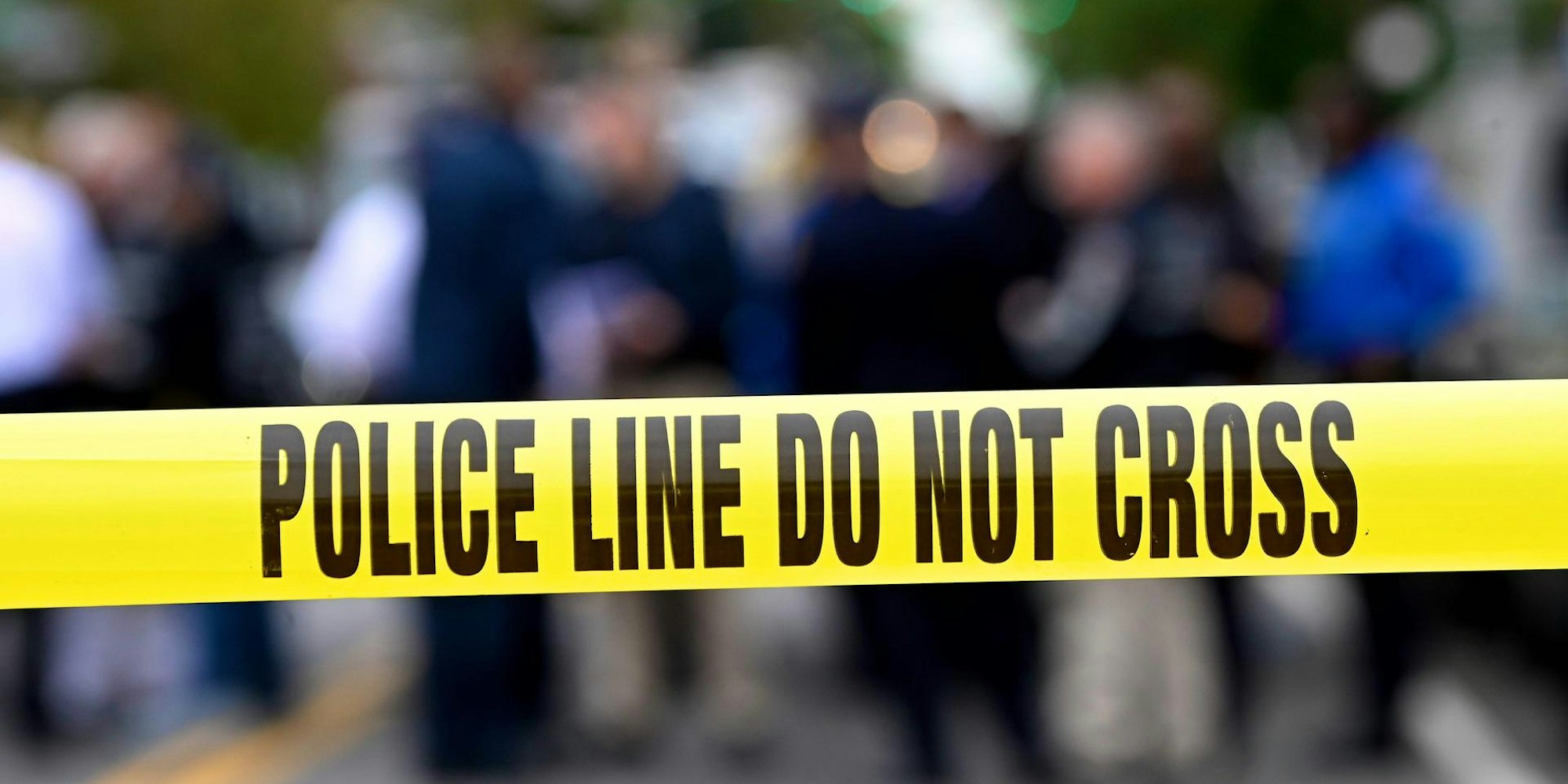 Cops Crime Szene Polizei USA Absperrband