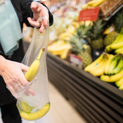 Plastiktüte für Obst