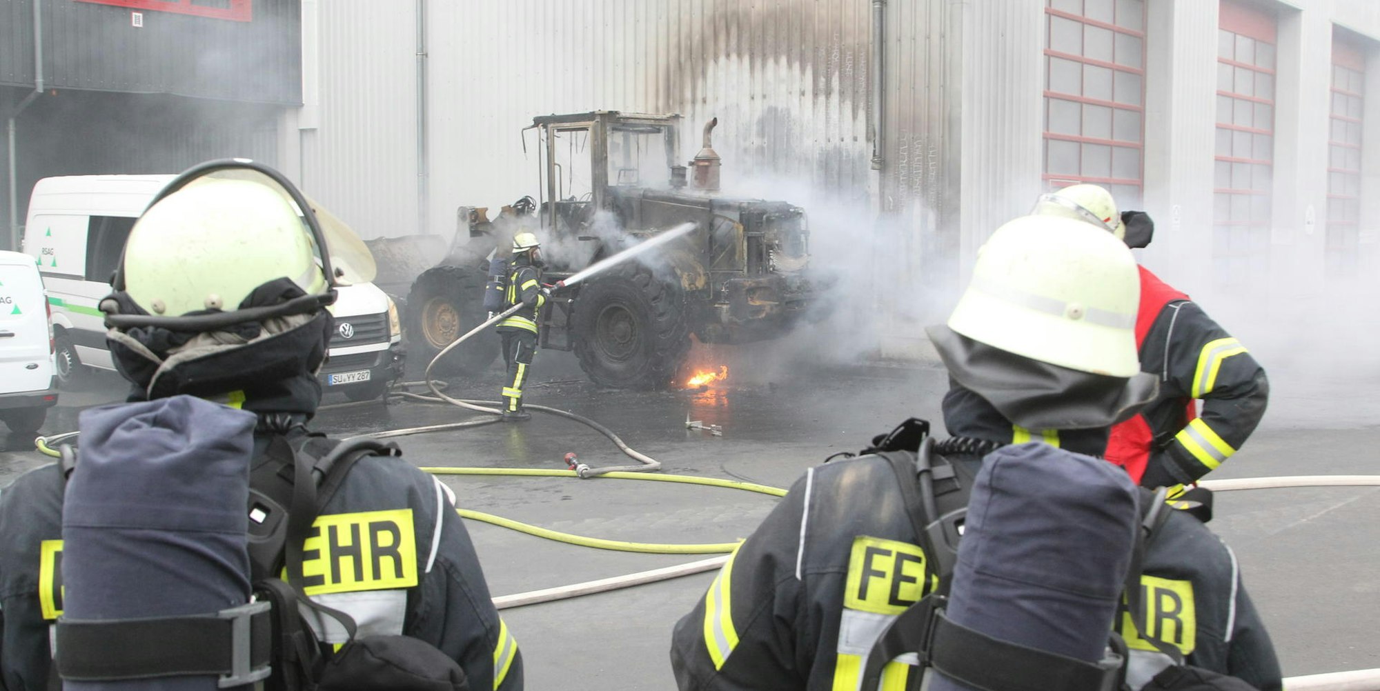 brand bei den Abfallwirtschaftsbetriebe