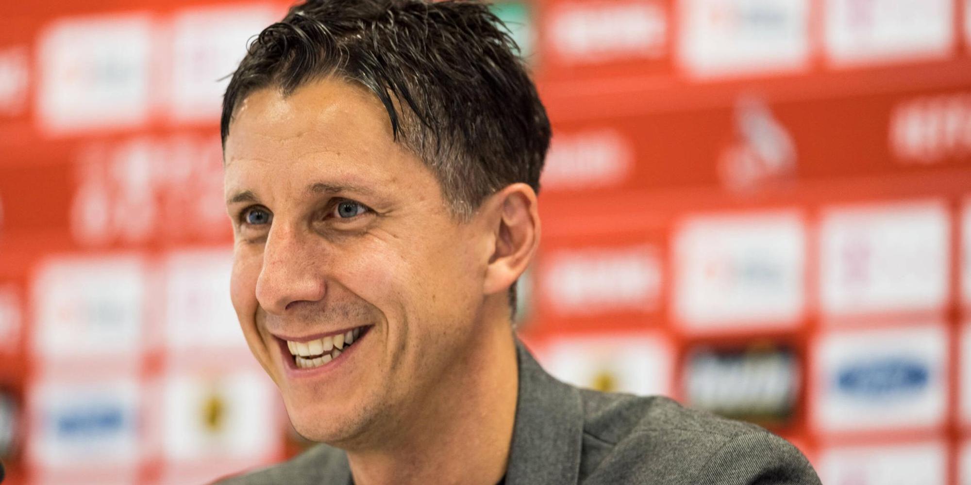 Christian Keller bei der PK zum Start