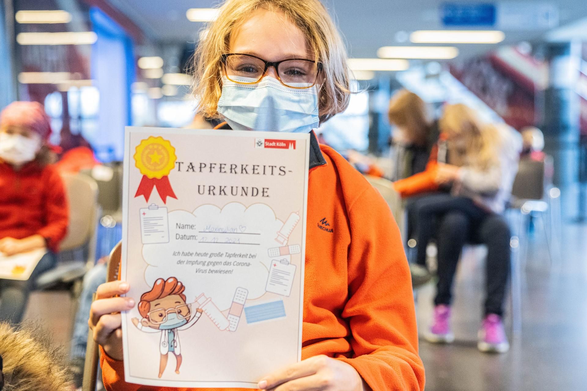 Kinderimpfen in Köln Urkunde