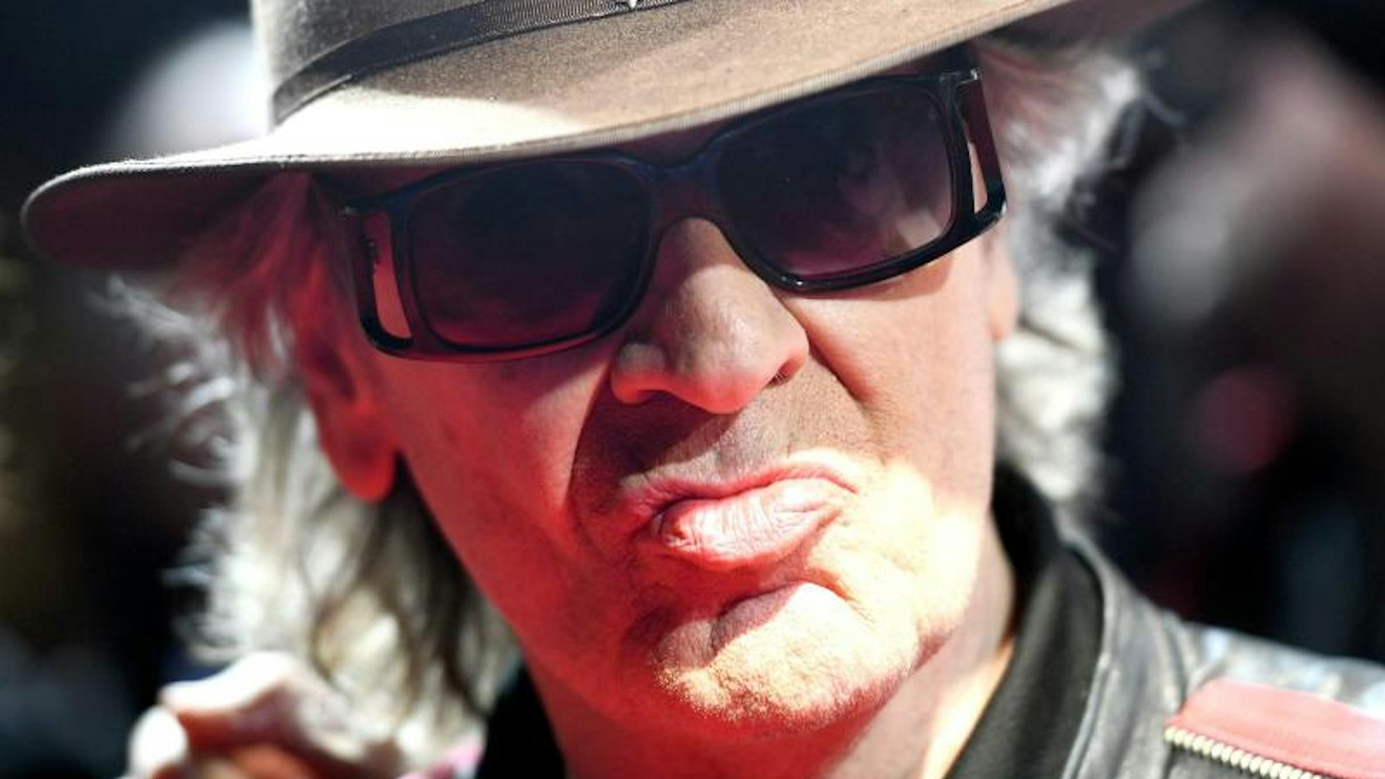 Udo Lindenberg in Nahaufnahme.