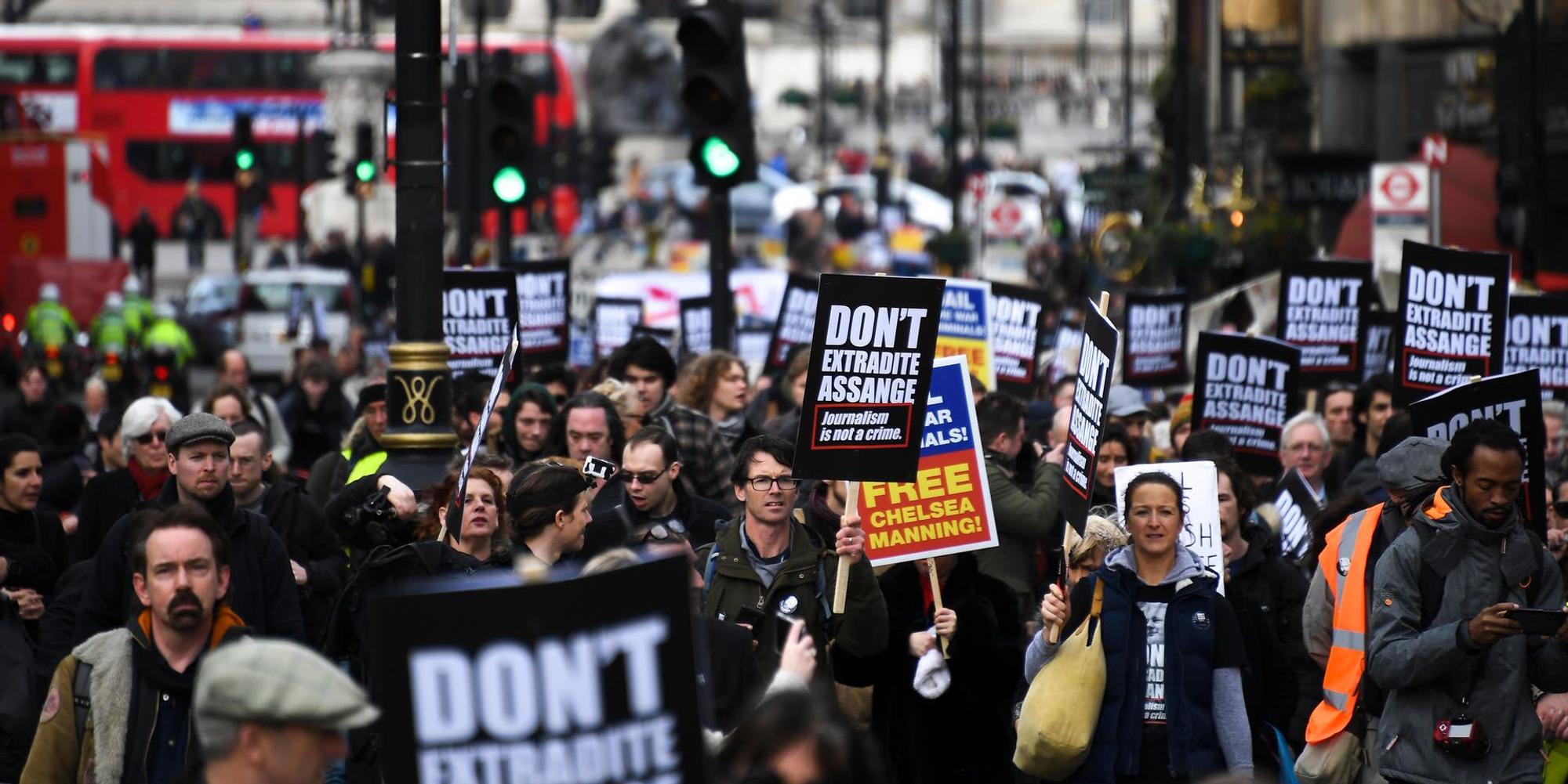 Assange-Demo London