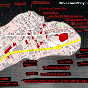 Stationen des Bilder-Karnevalszu
