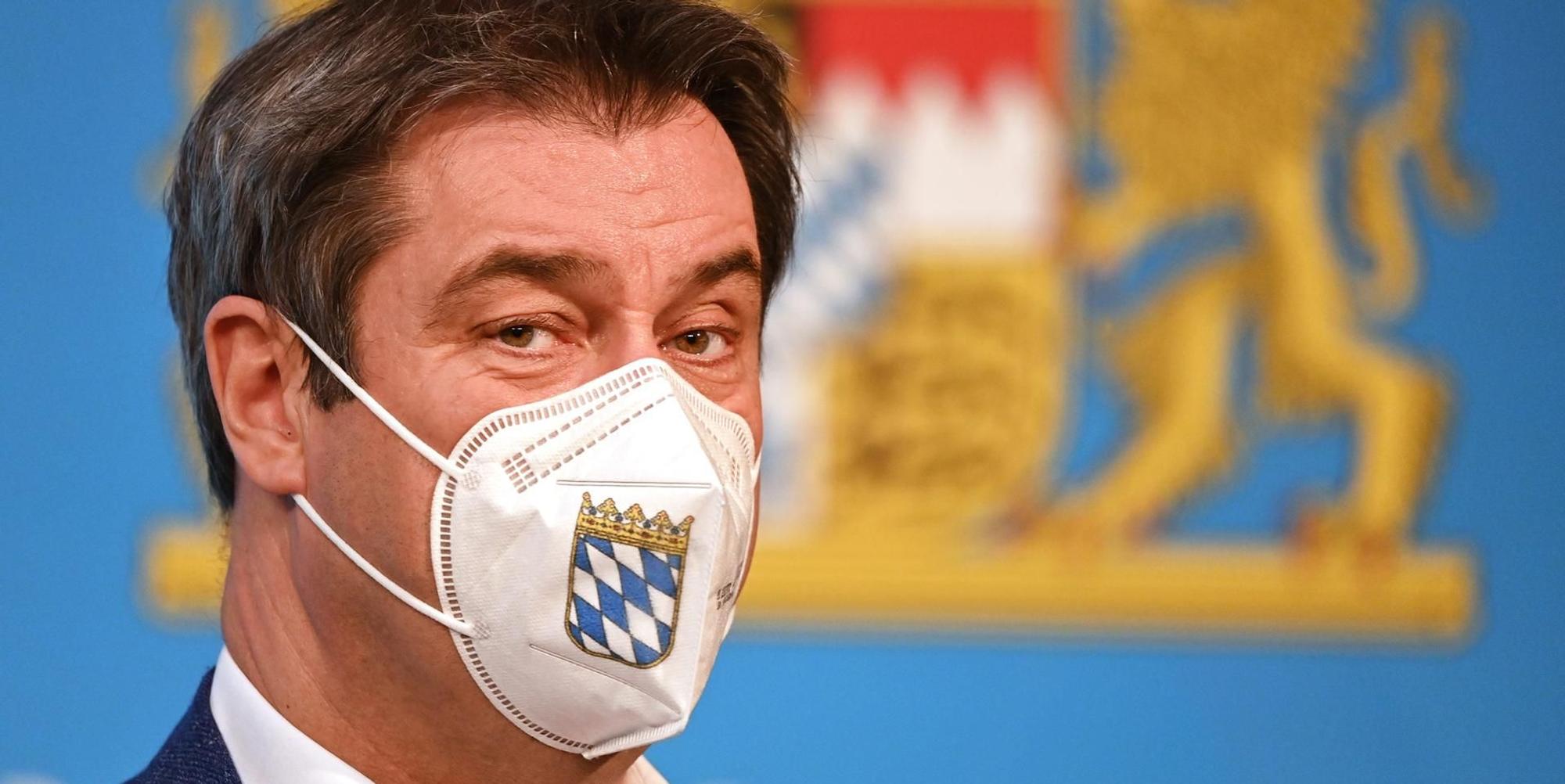 Söder mit Maske
