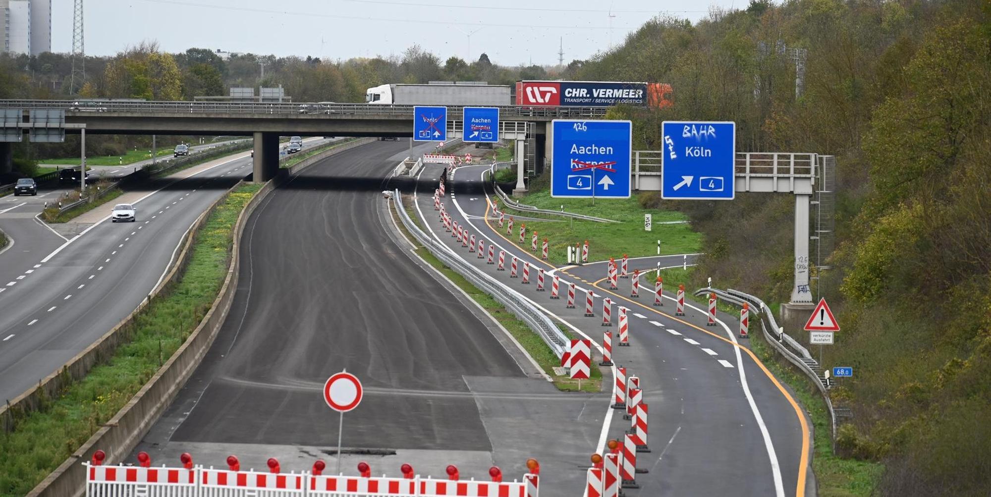 Update A61: Abfahrt Kerpen